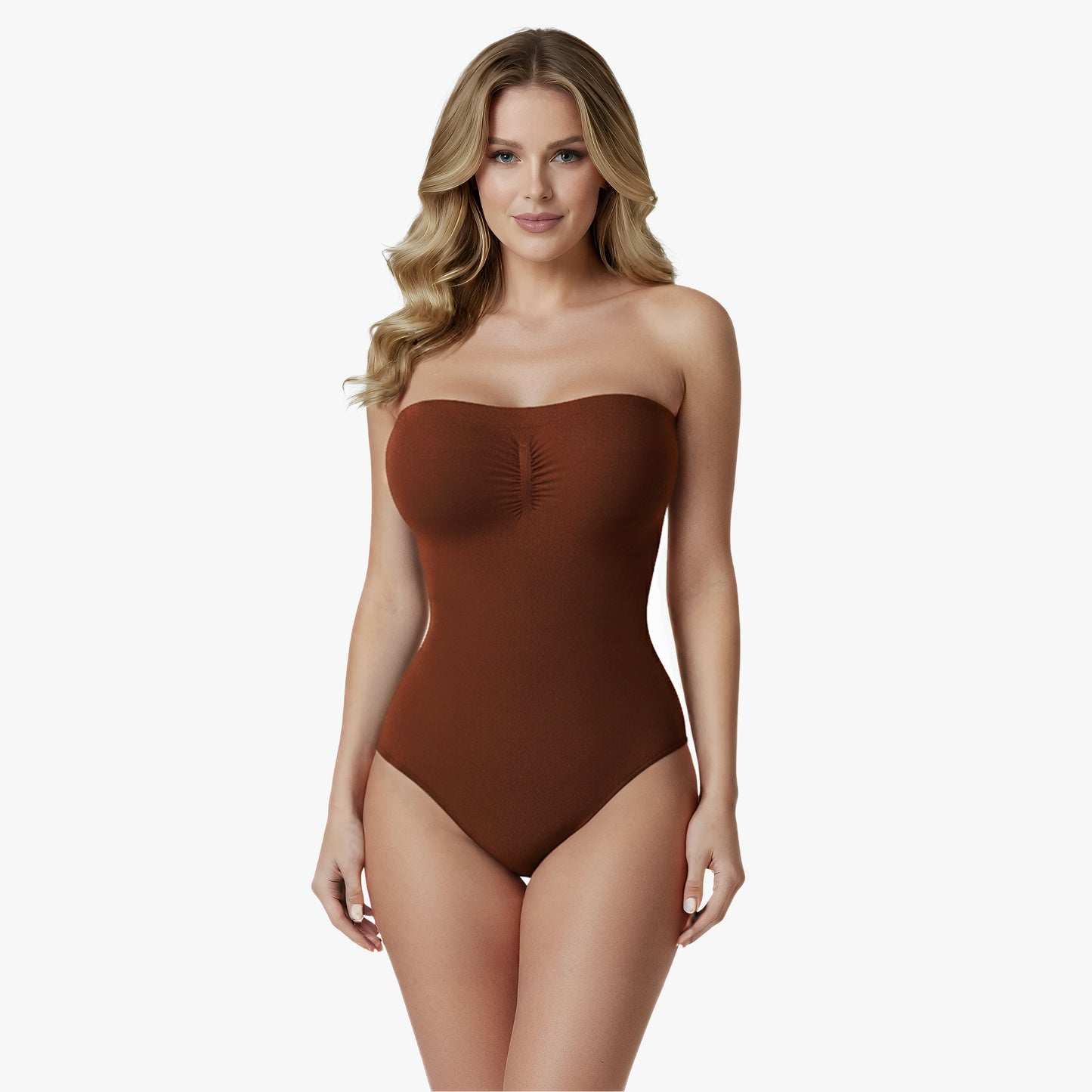 Shaping Seamless Strapless Bodysuit with Briefs