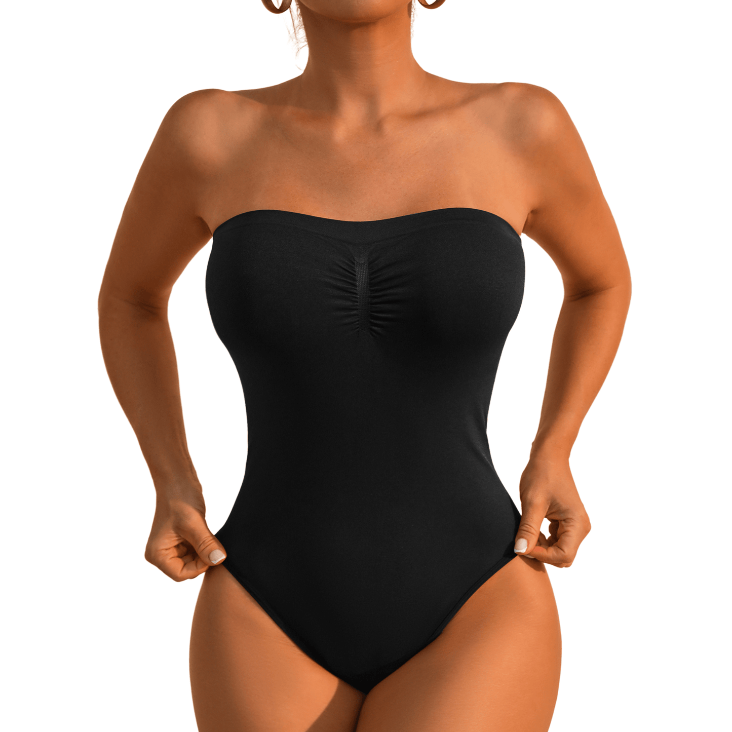 Shaping Seamless Strapless Bodysuit with Briefs