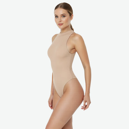 Sleeveless Shaping Bodysuit with Thong