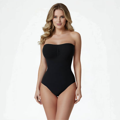 Shaping Seamless Strapless Bodysuit with Briefs
